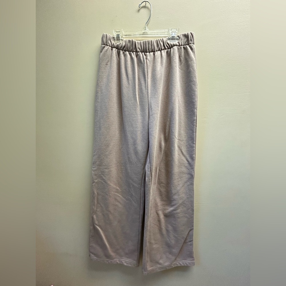 Cotton On Light Gray Wide-Leg Track Pants